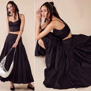 NWT Free People Mya Top Skirt Two Piece Set